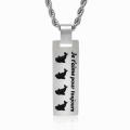 Dolphin Pattern Collier Pendentif Dog Tag Accessoires de mode